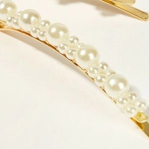 Pearl Hair Clips - Set of 3